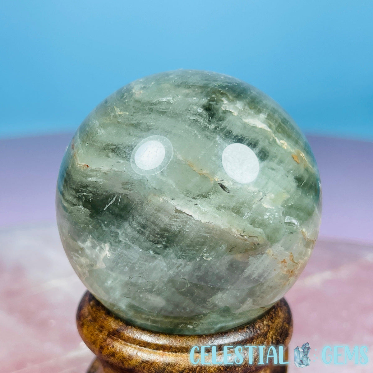 Thousand Layer Lodolite Garden Quartz Small Sphere
