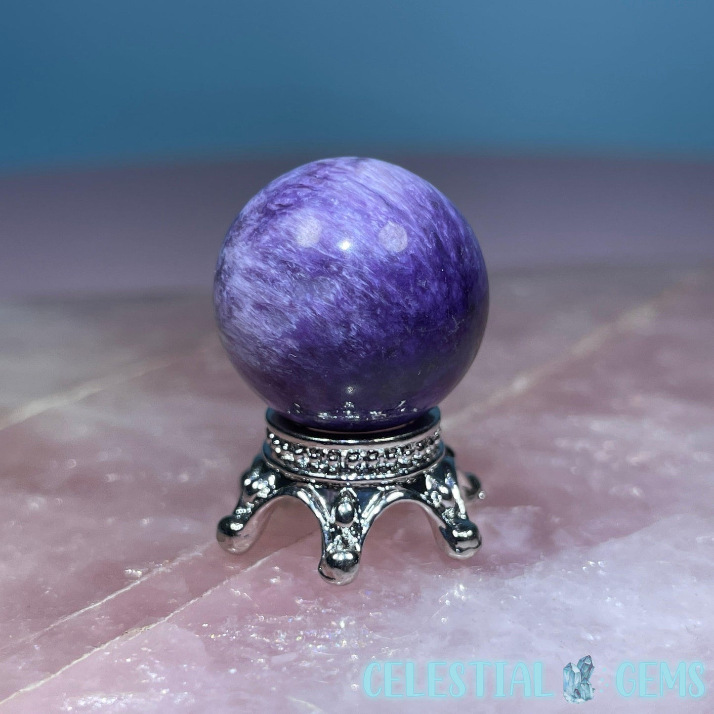 High Grade Charoite Small Sphere