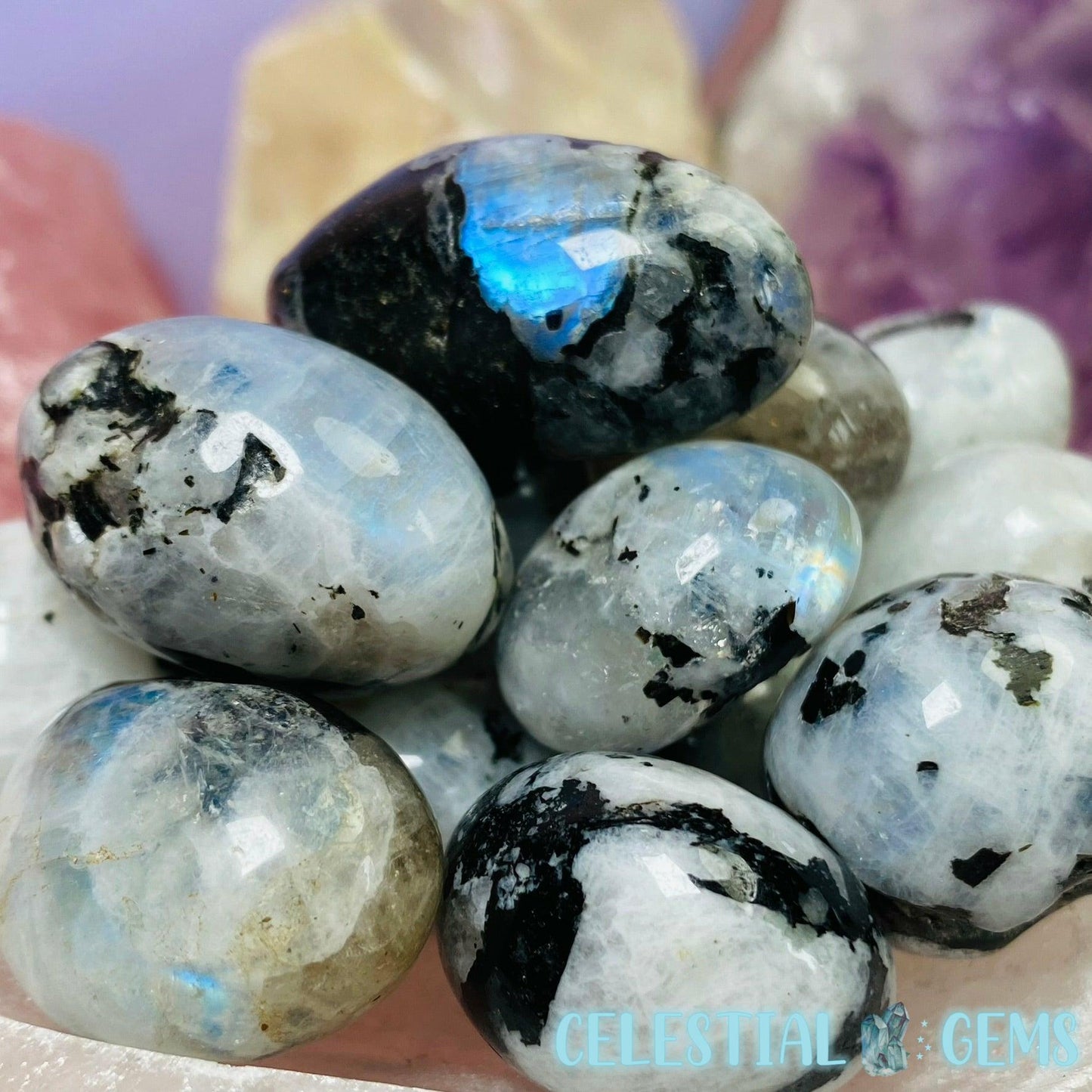 Rainbow Moonstone Tumble