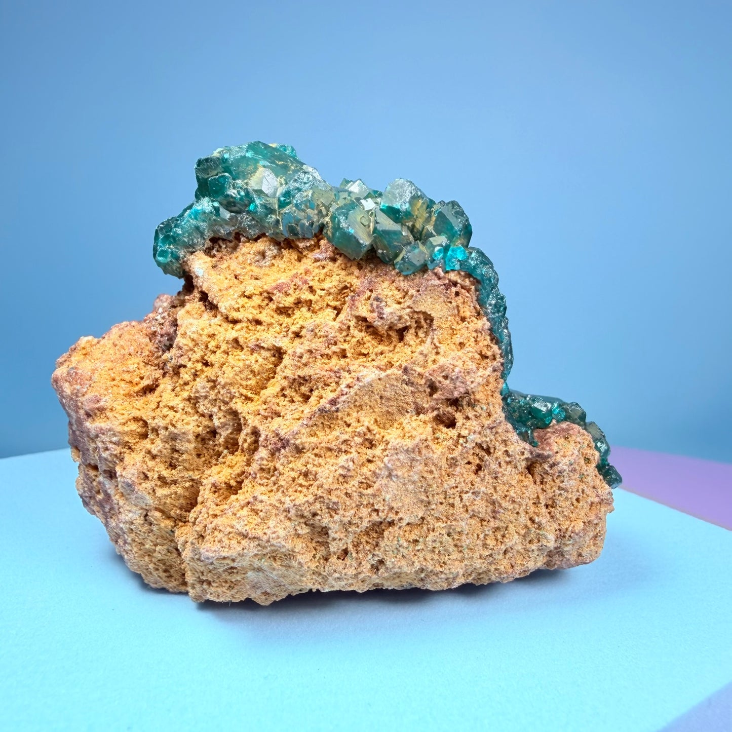 Rare Dioptase Cluster Specimen (Video)