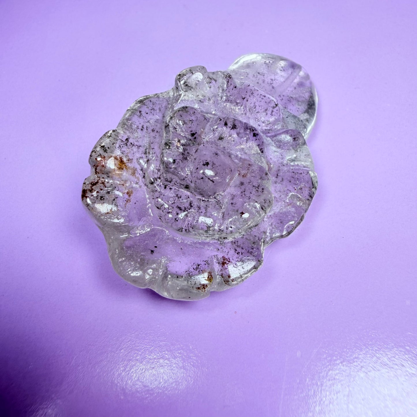 Garden Quartz Agate Flower Carving