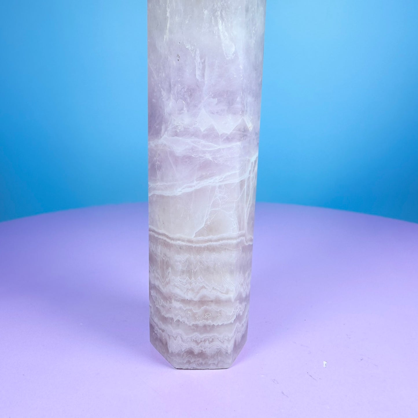 Amethyst + Lace Agate Medium Tower