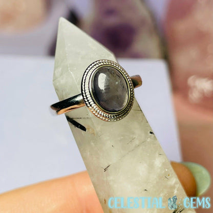 Iolite 925 Silver Ring (Adjustable)