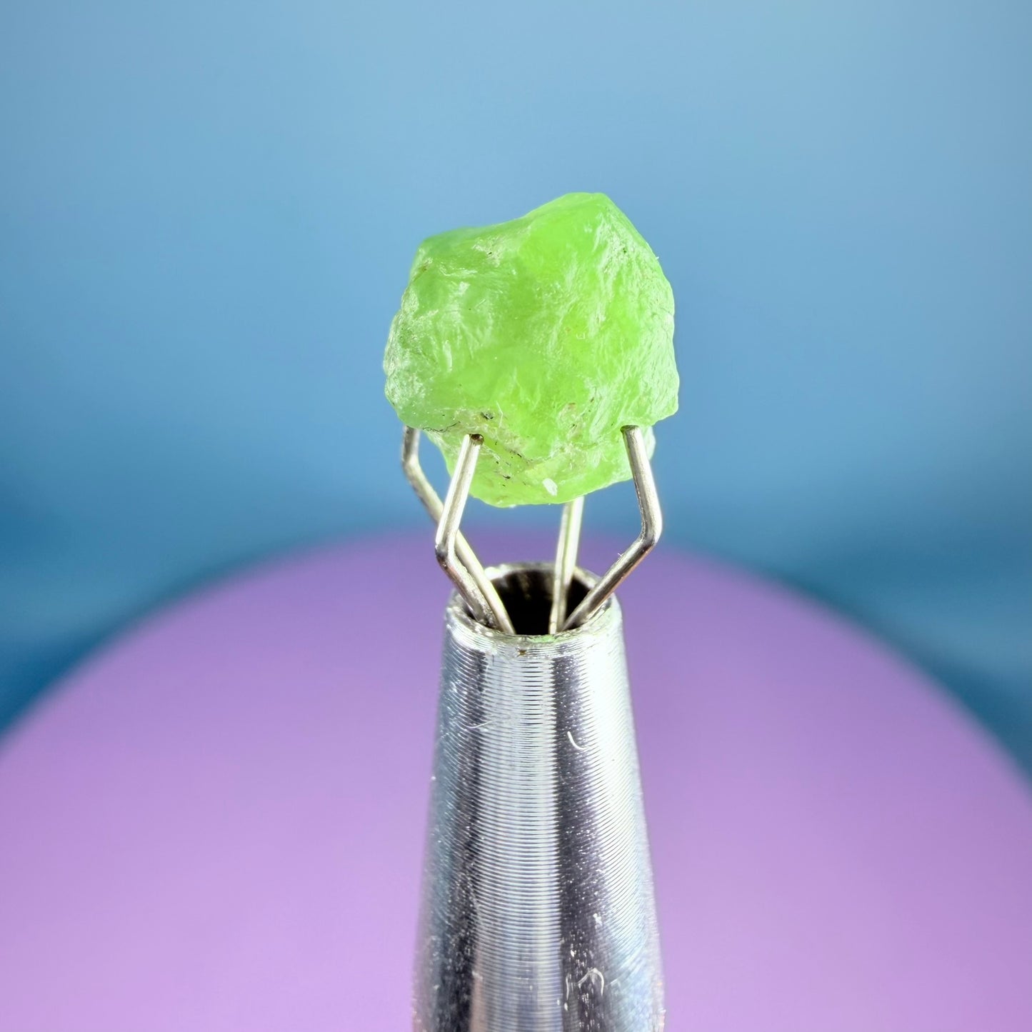 Tsavorite Garnet Crystal Specimen in Pottle