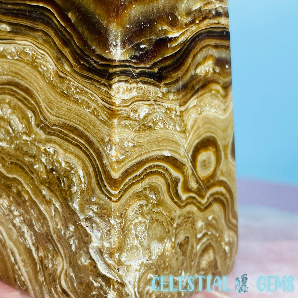 Chocolate Calcite Obelisk Medium Tower