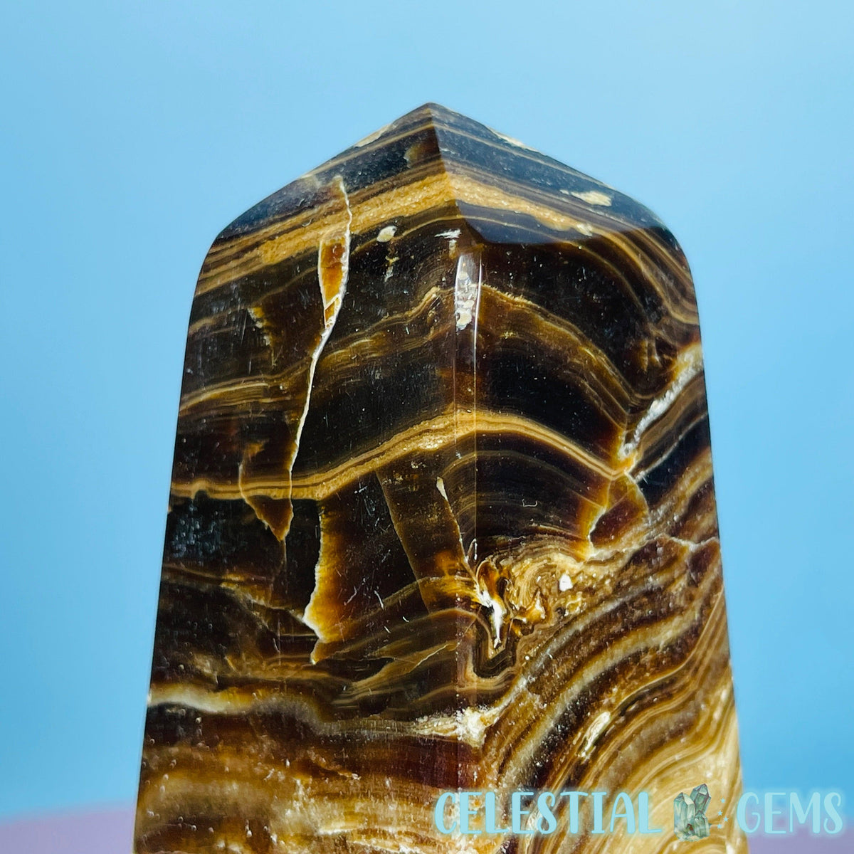 Chocolate Calcite Obelisk Medium Tower
