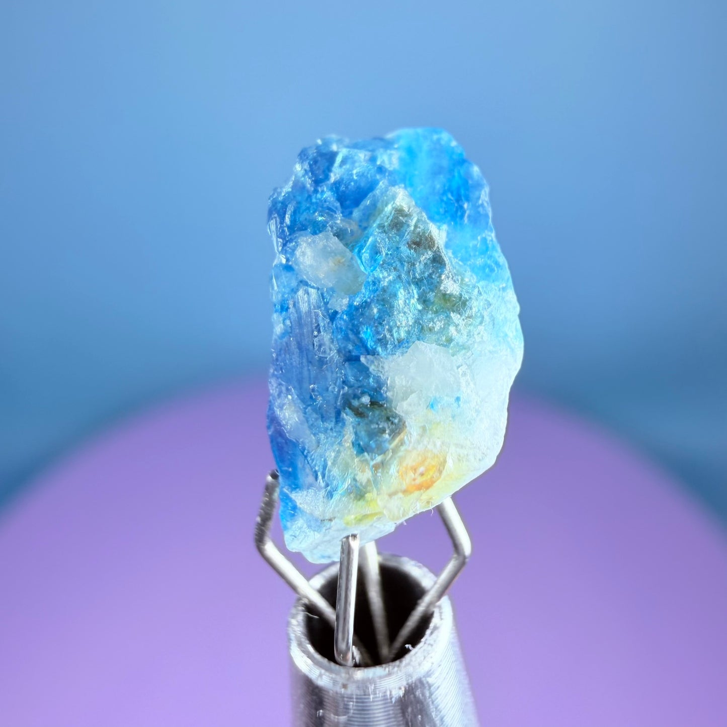 Rare Euclase Crystal Specimen in Pottle