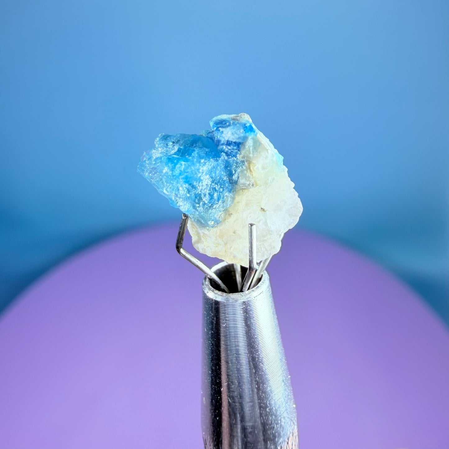 Rare Euclase Crystal Specimen in Pottle