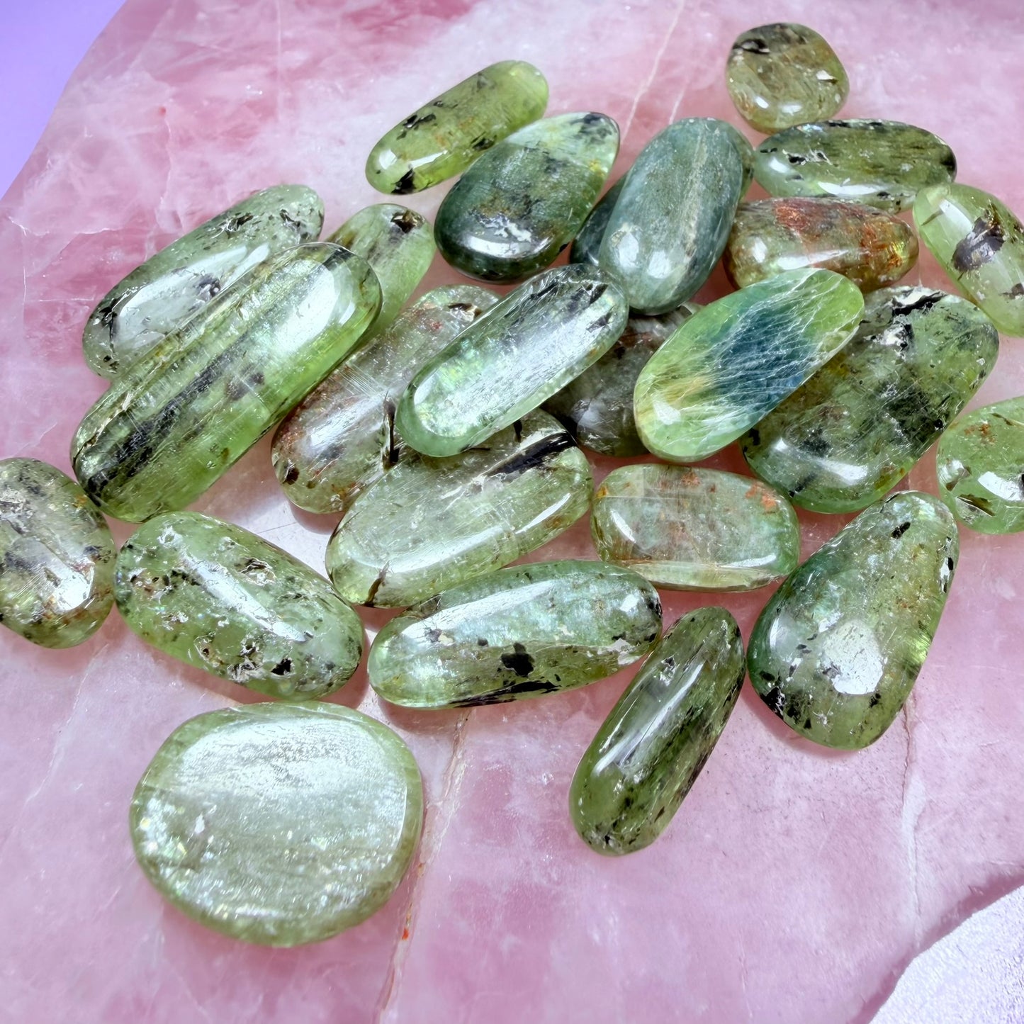High Grade Green Kyanite Small Tumble