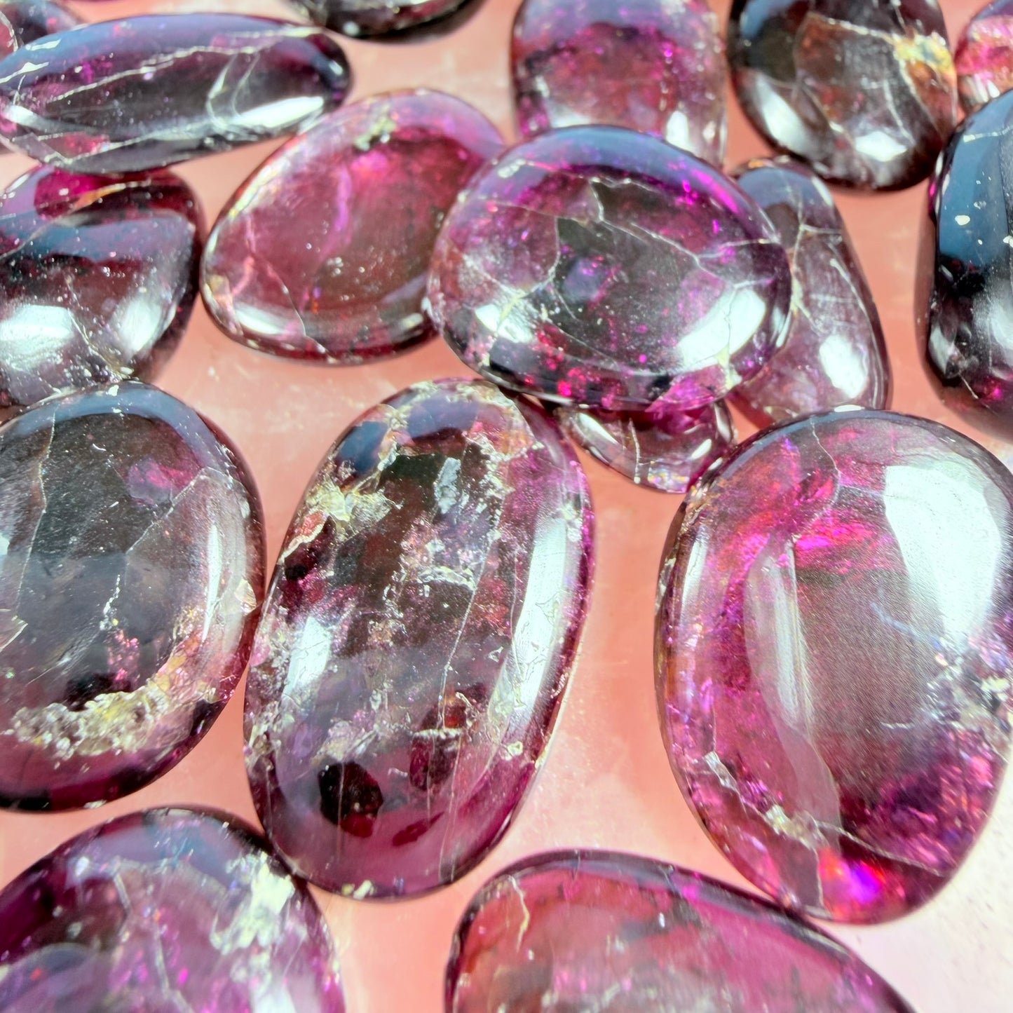 High Grade Rhodolite Garnet Small Tumble