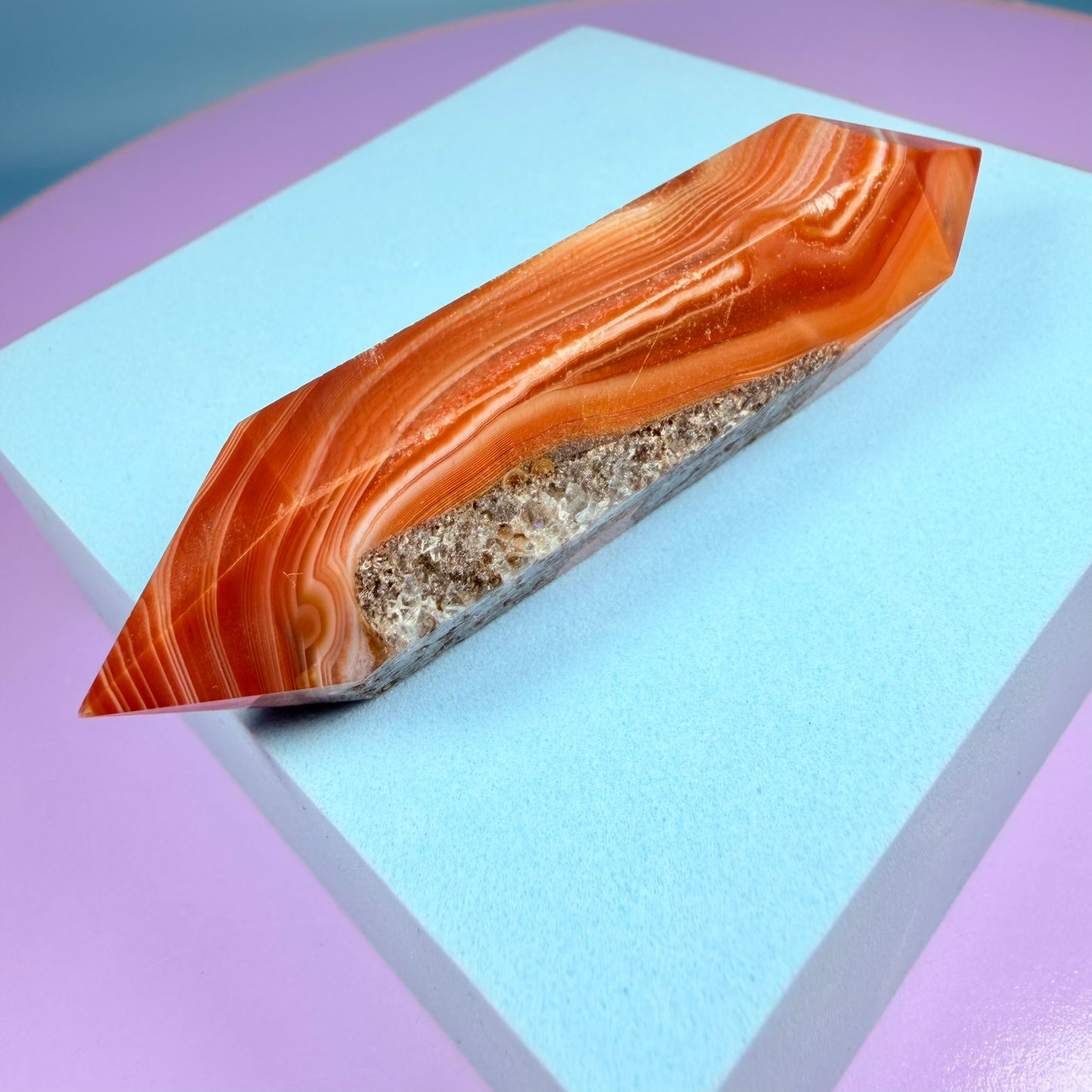 Carnelian Agate Double Terminated Point