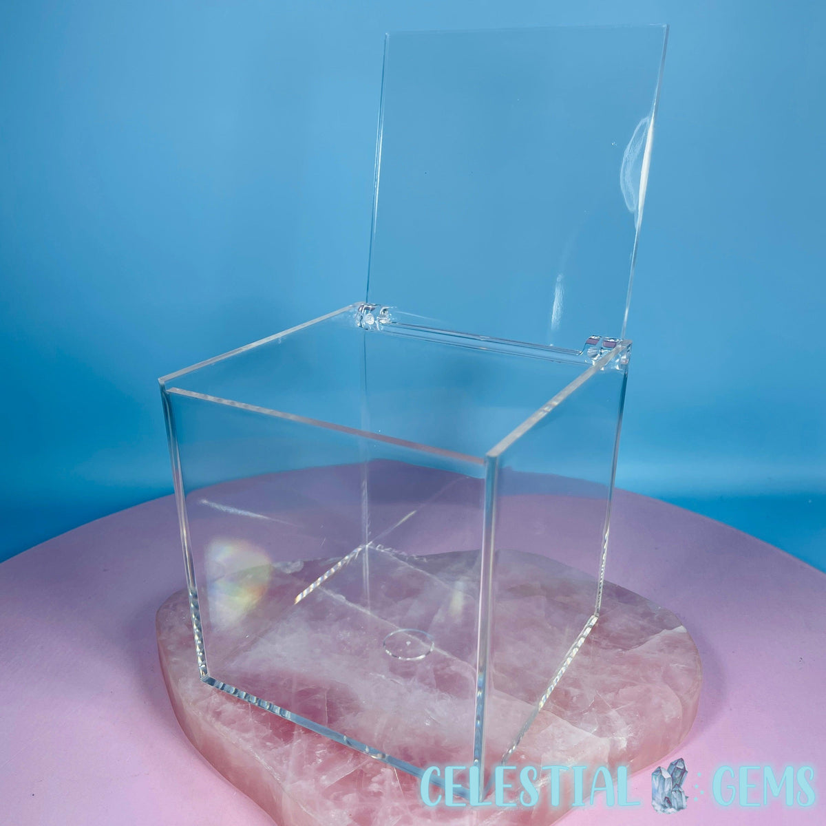 Plastic Crystal/Mineral/Specimen Large (A) Display Box 10x10x10cm (Empty)