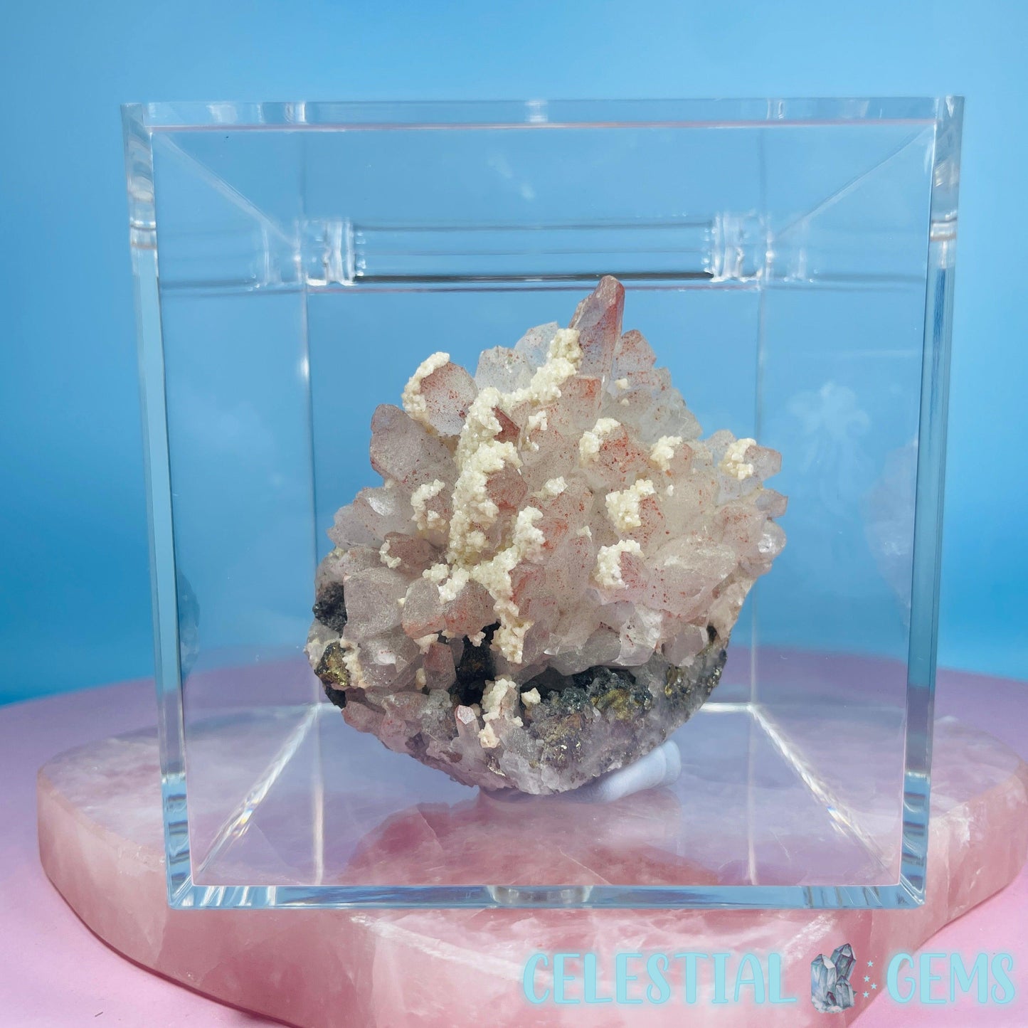 Plastic Crystal/Mineral/Specimen Large (A) Display Box 10x10x10cm (Empty)