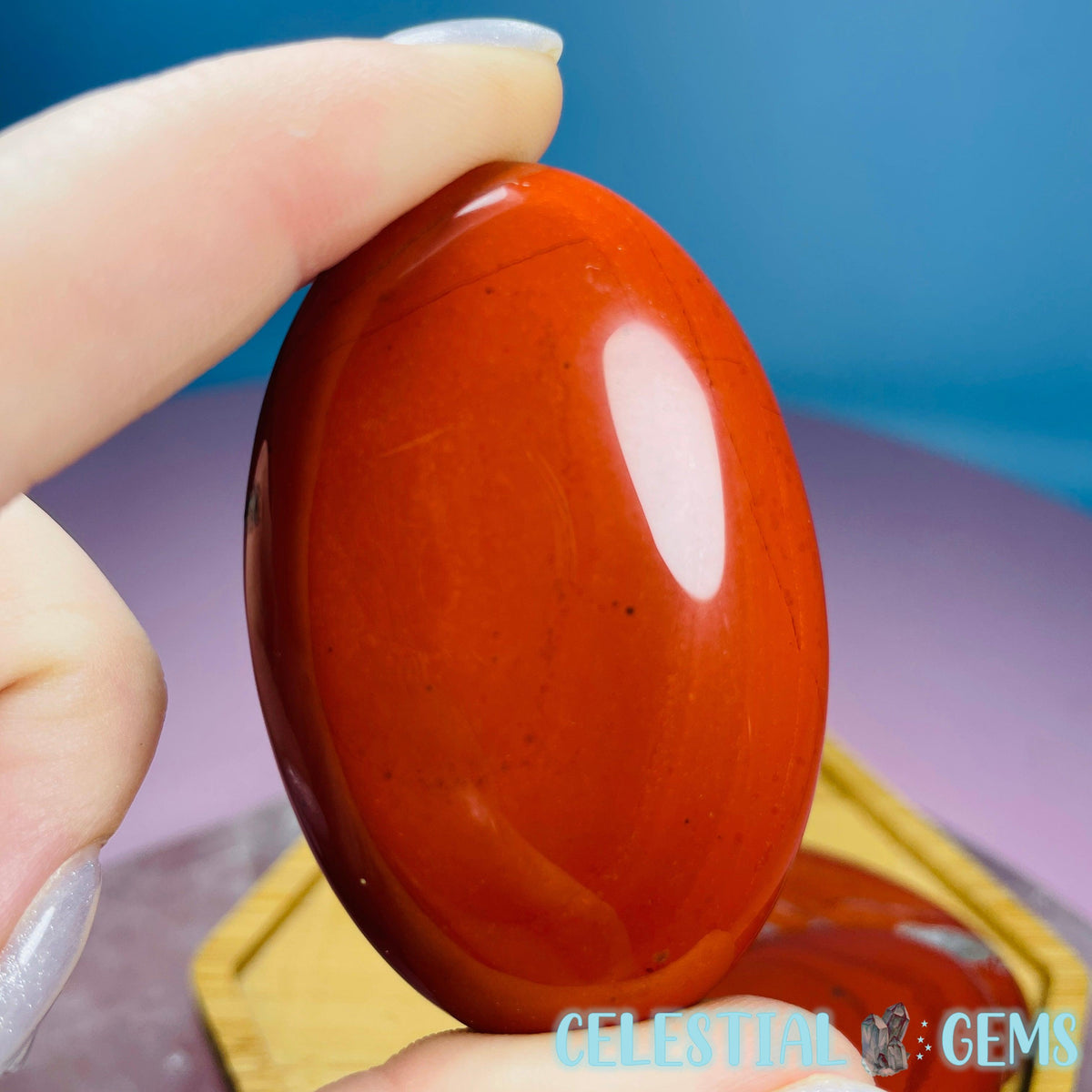 Red Jasper Palmstone