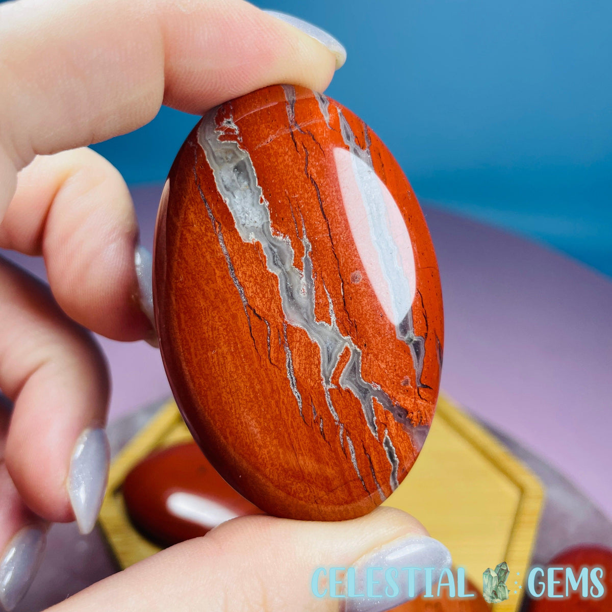 Red Jasper Palmstone