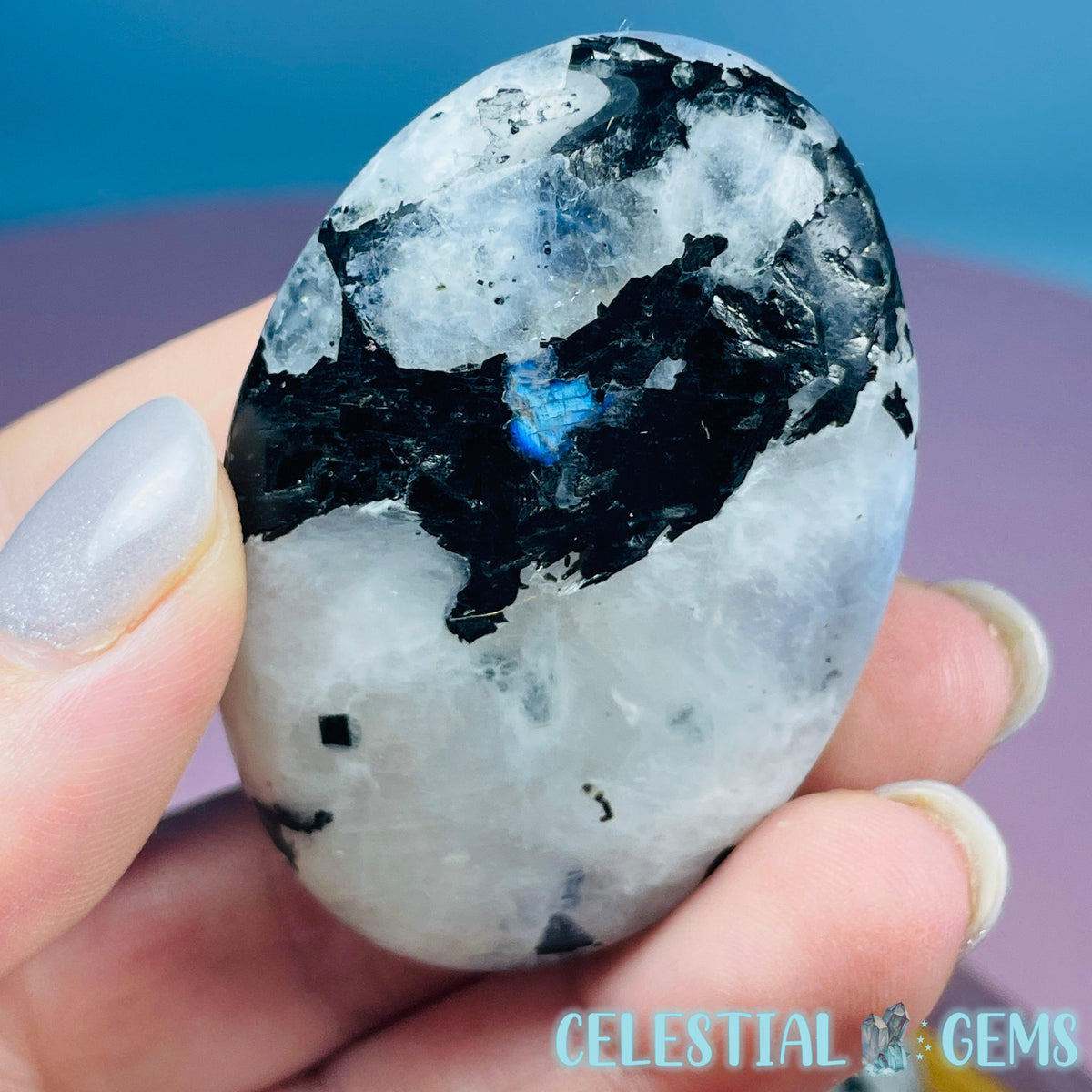 Rainbow Moonstone Palmstone