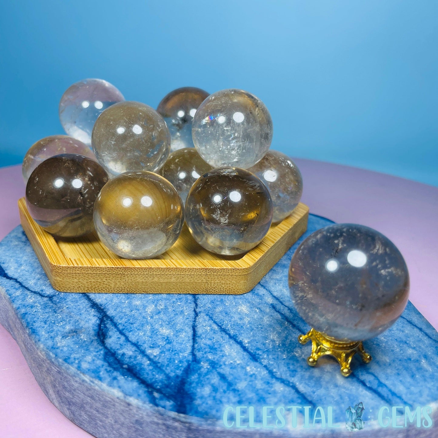 Pale Smoky Quartz Small Sphere