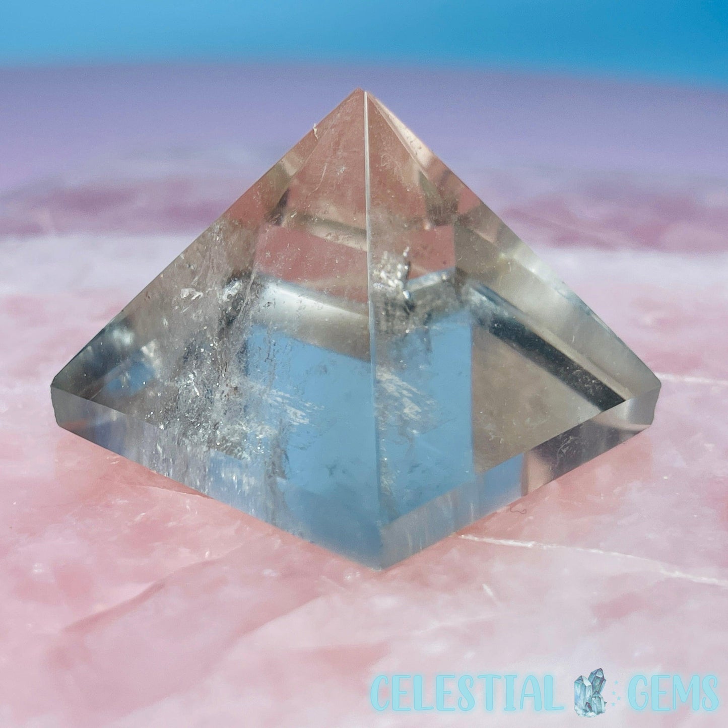 Smoky Quartz Pyramid Small Carving