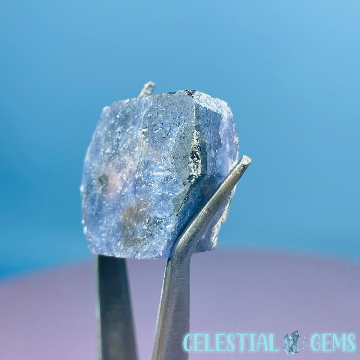 Celestial Sapphire Corundum Crystal Specimen