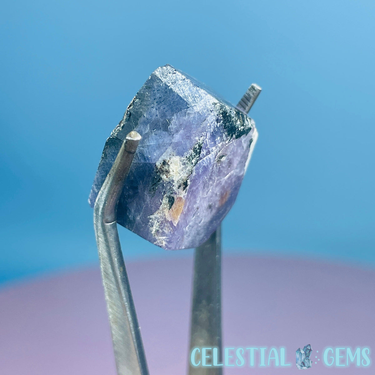 Celestial Sapphire Corundum Crystal Specimen