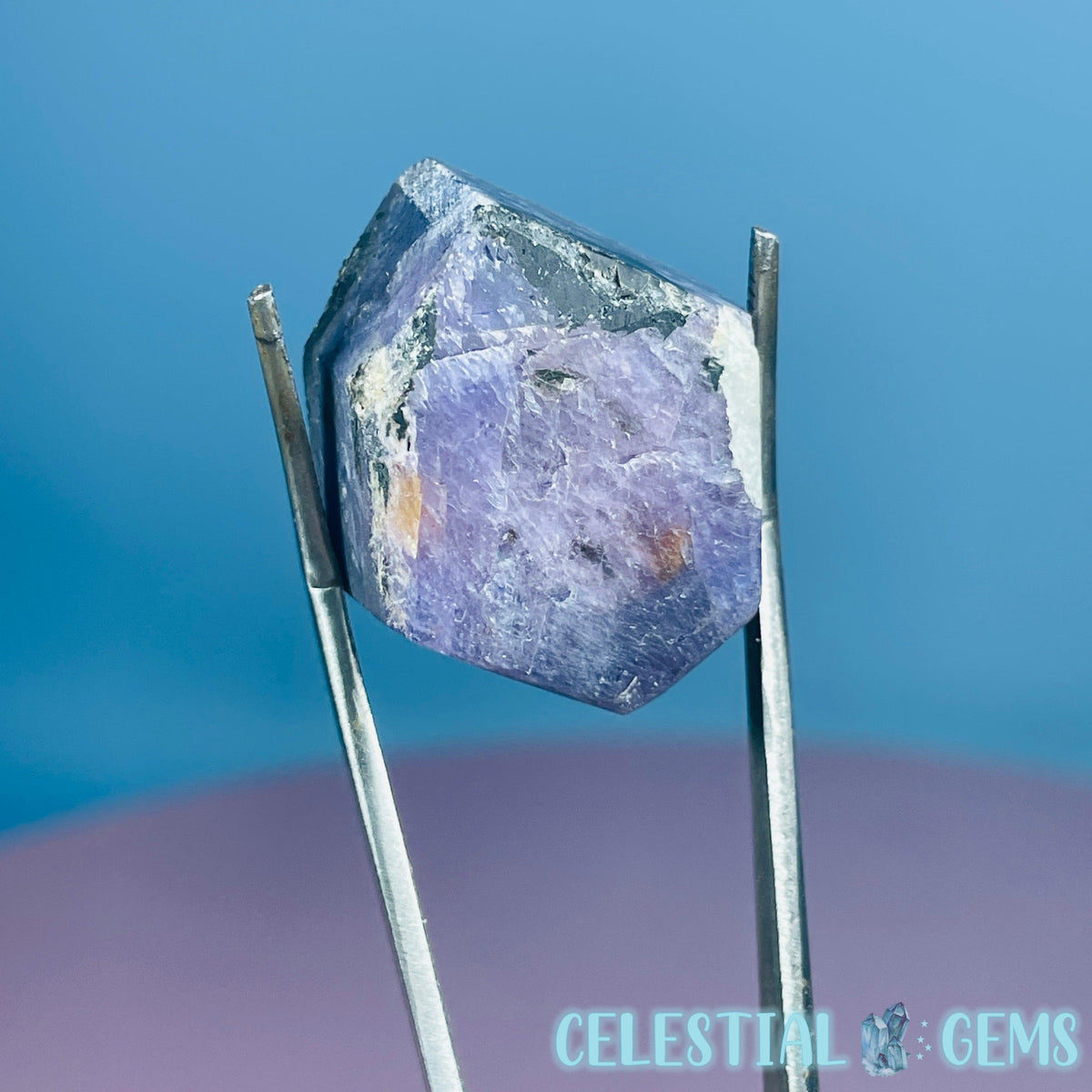 Celestial Sapphire Corundum Crystal Specimen