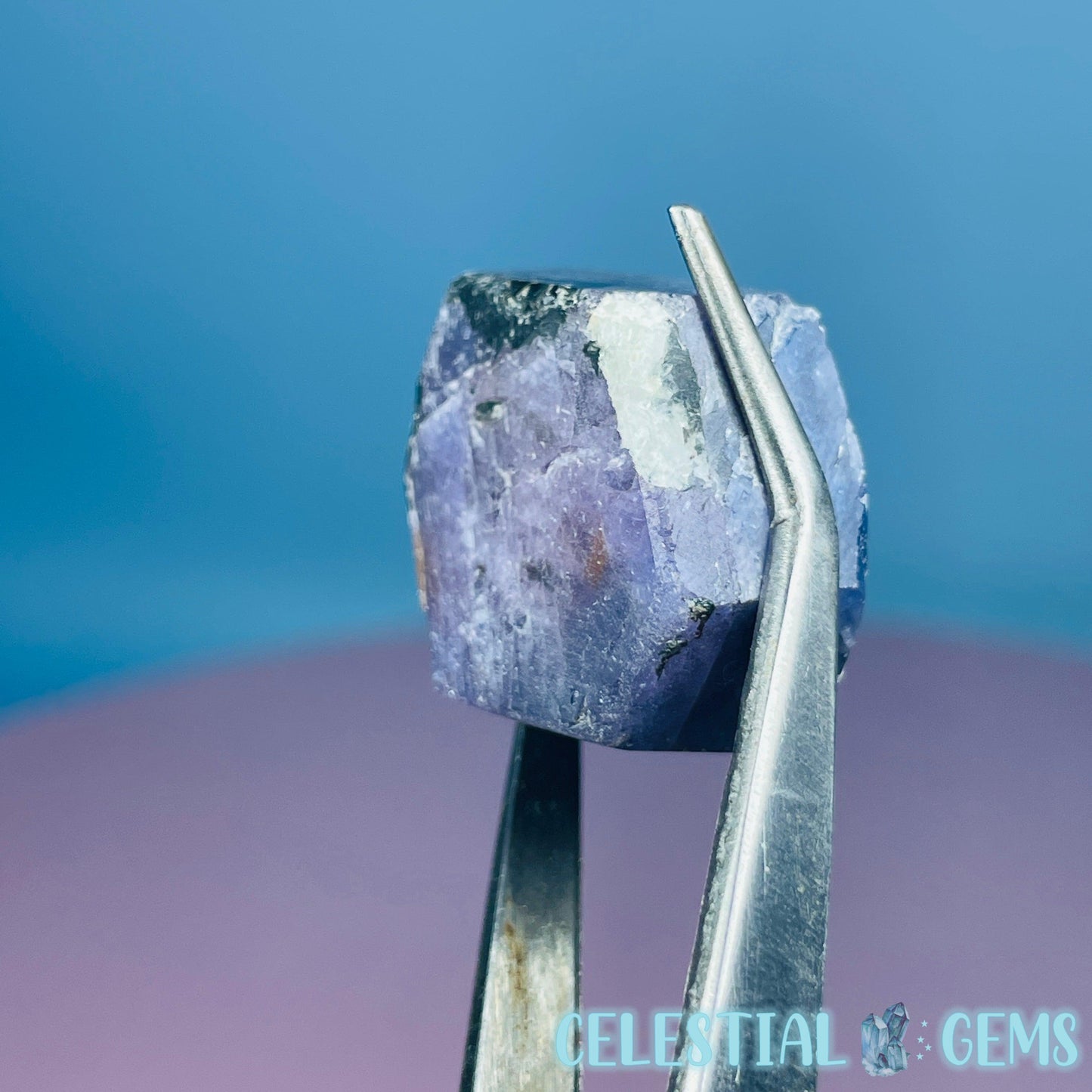 Celestial Sapphire Corundum Crystal Specimen