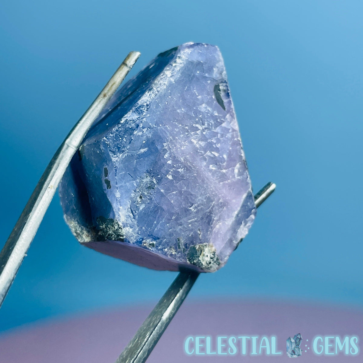 Celestial Sapphire Corundum Crystal Specimen