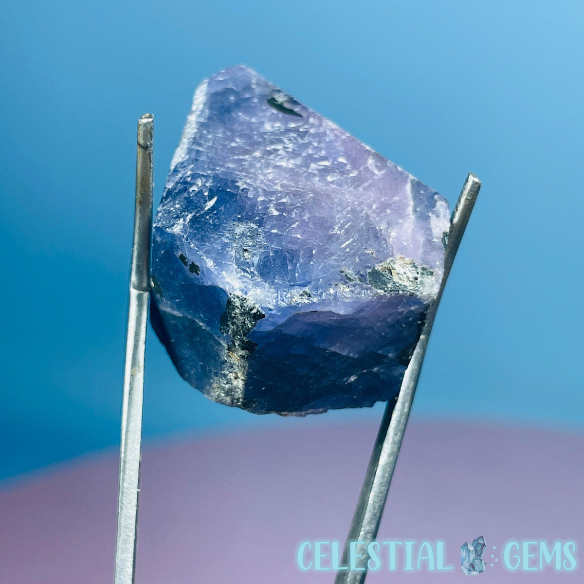 Celestial Sapphire Corundum Crystal Specimen