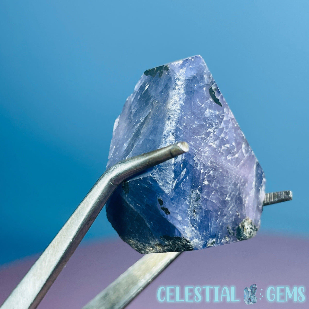Celestial Sapphire Corundum Crystal Specimen