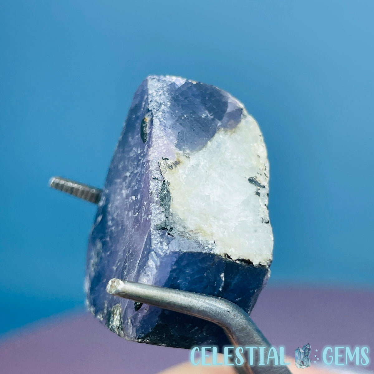 Celestial Sapphire Corundum Crystal Specimen
