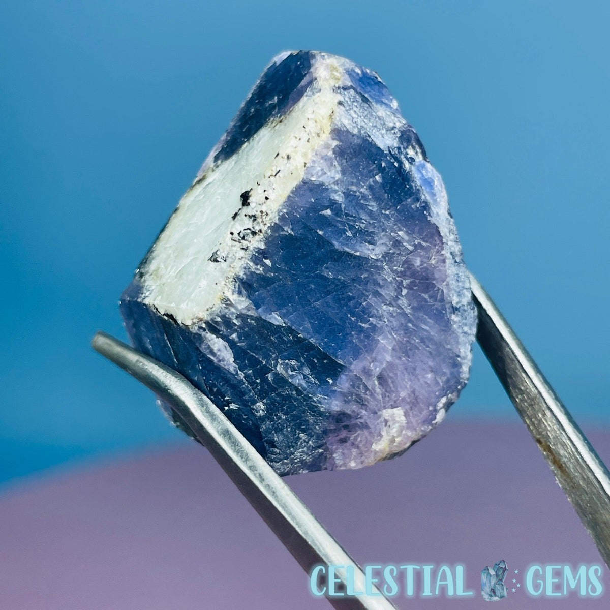 Celestial Sapphire Corundum Crystal Specimen