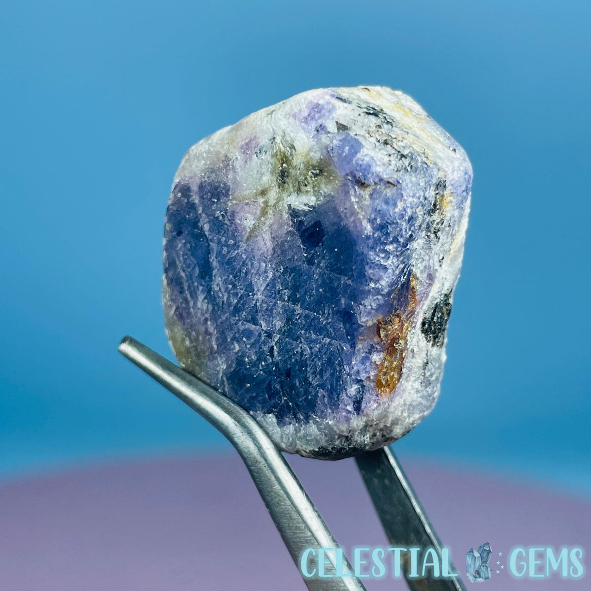 Celestial Sapphire Corundum Crystal Specimen