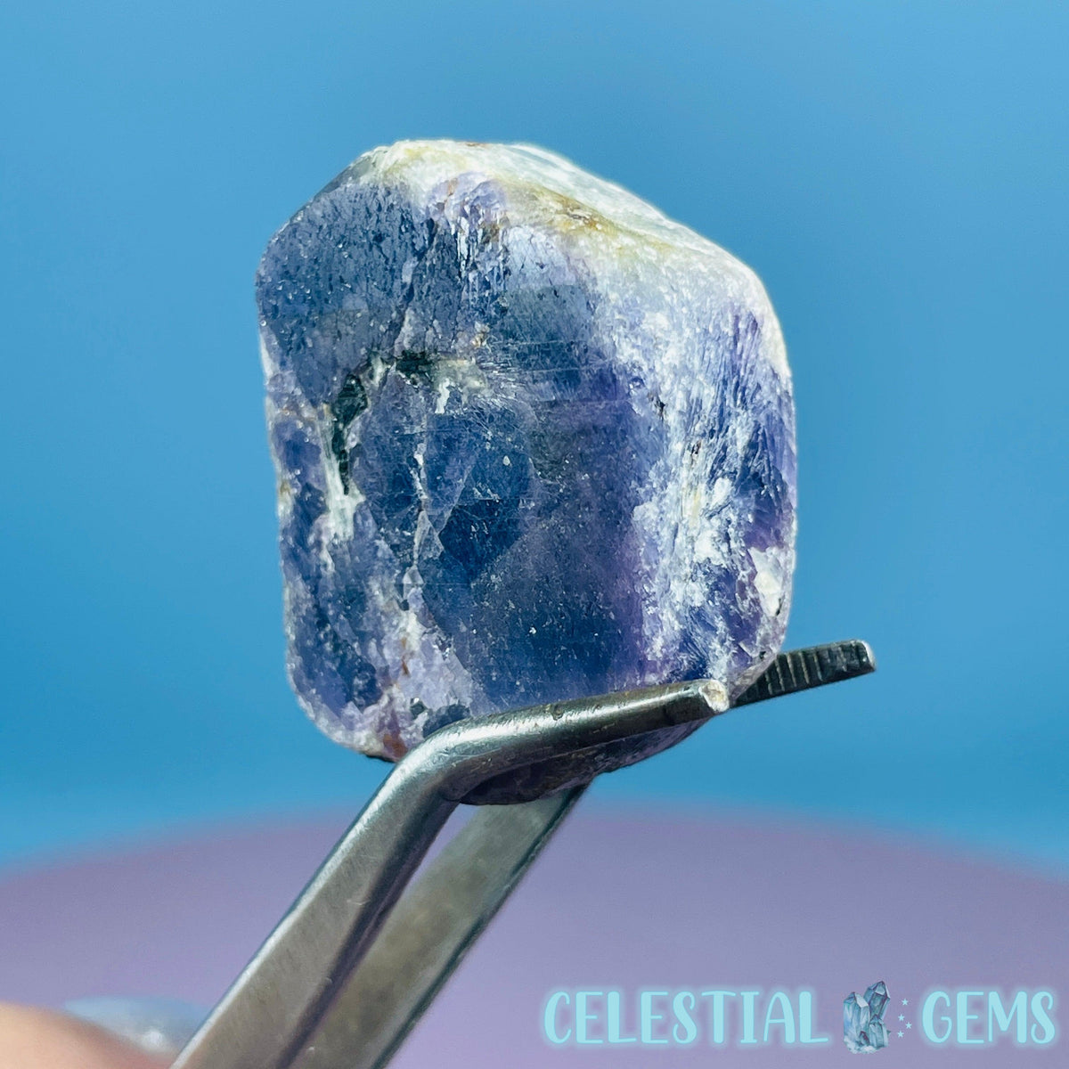 Celestial Sapphire Corundum Crystal Specimen