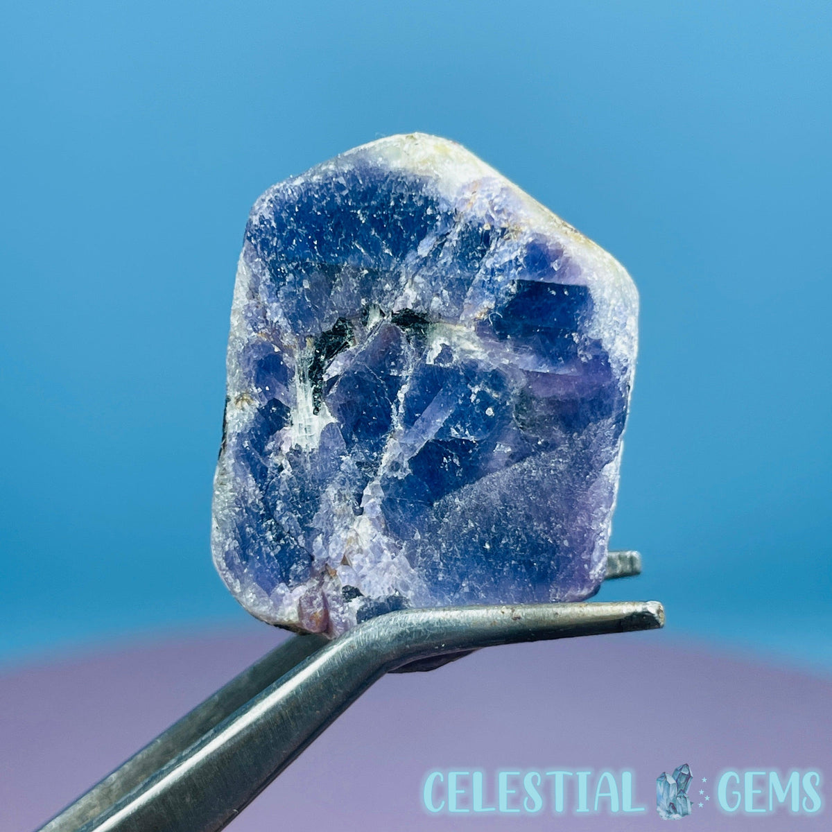 Celestial Sapphire Corundum Crystal Specimen