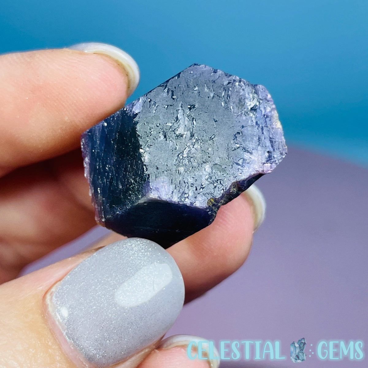 Celestial Sapphire Corundum Crystal Specimen