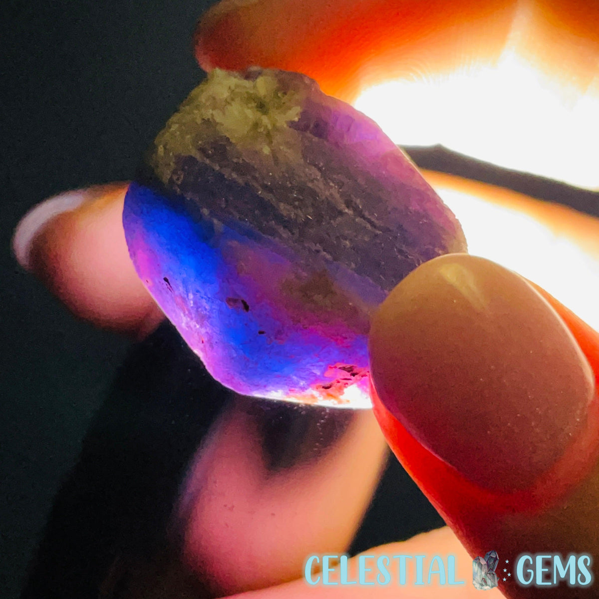 Celestial Sapphire Corundum Crystal Specimen