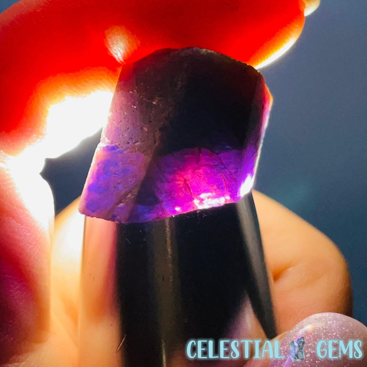 Celestial Sapphire Corundum Crystal Specimen