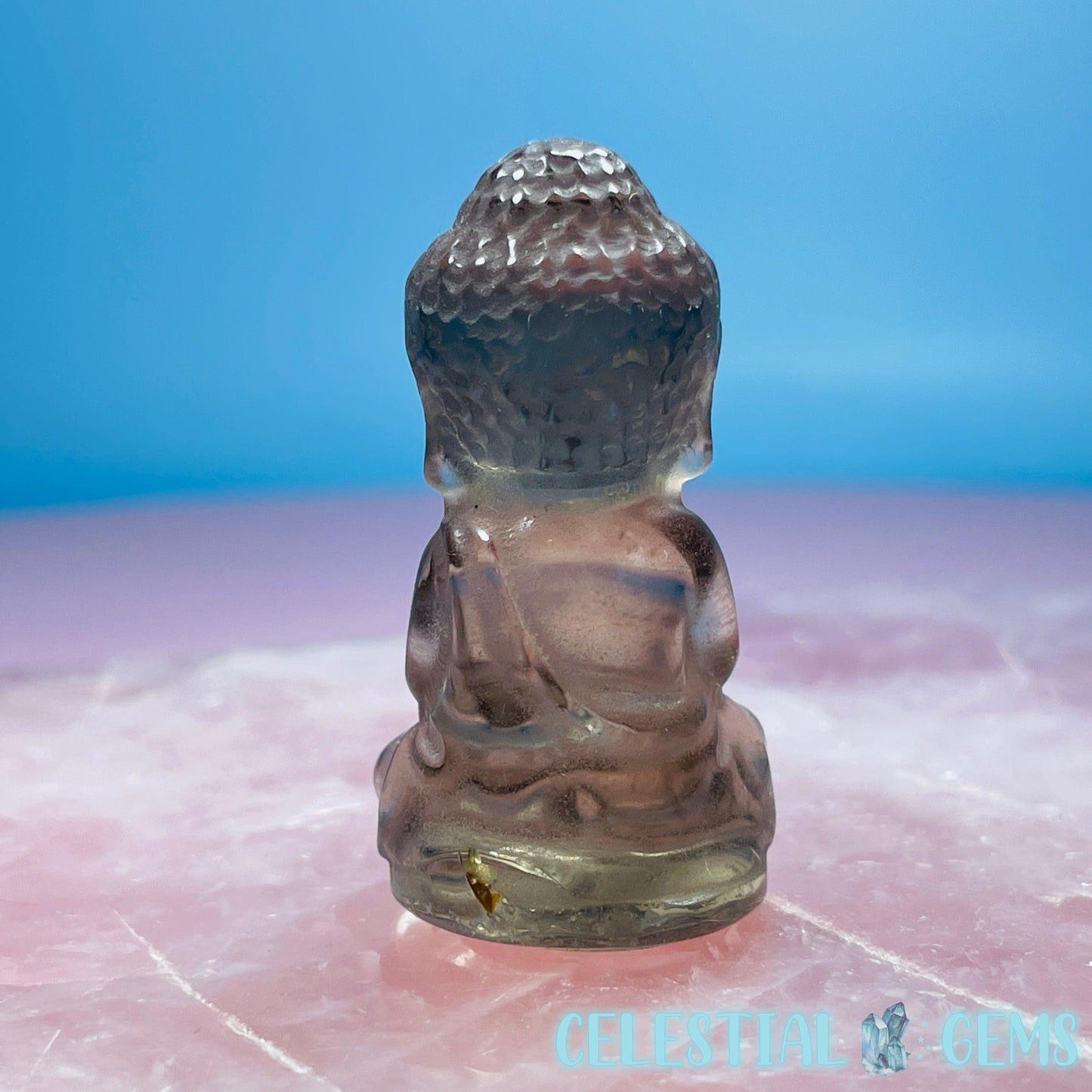 Smoky Quartz Buddha Small Carving