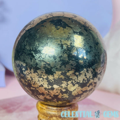 Pyrite in Matrix Solid Large Sphere B