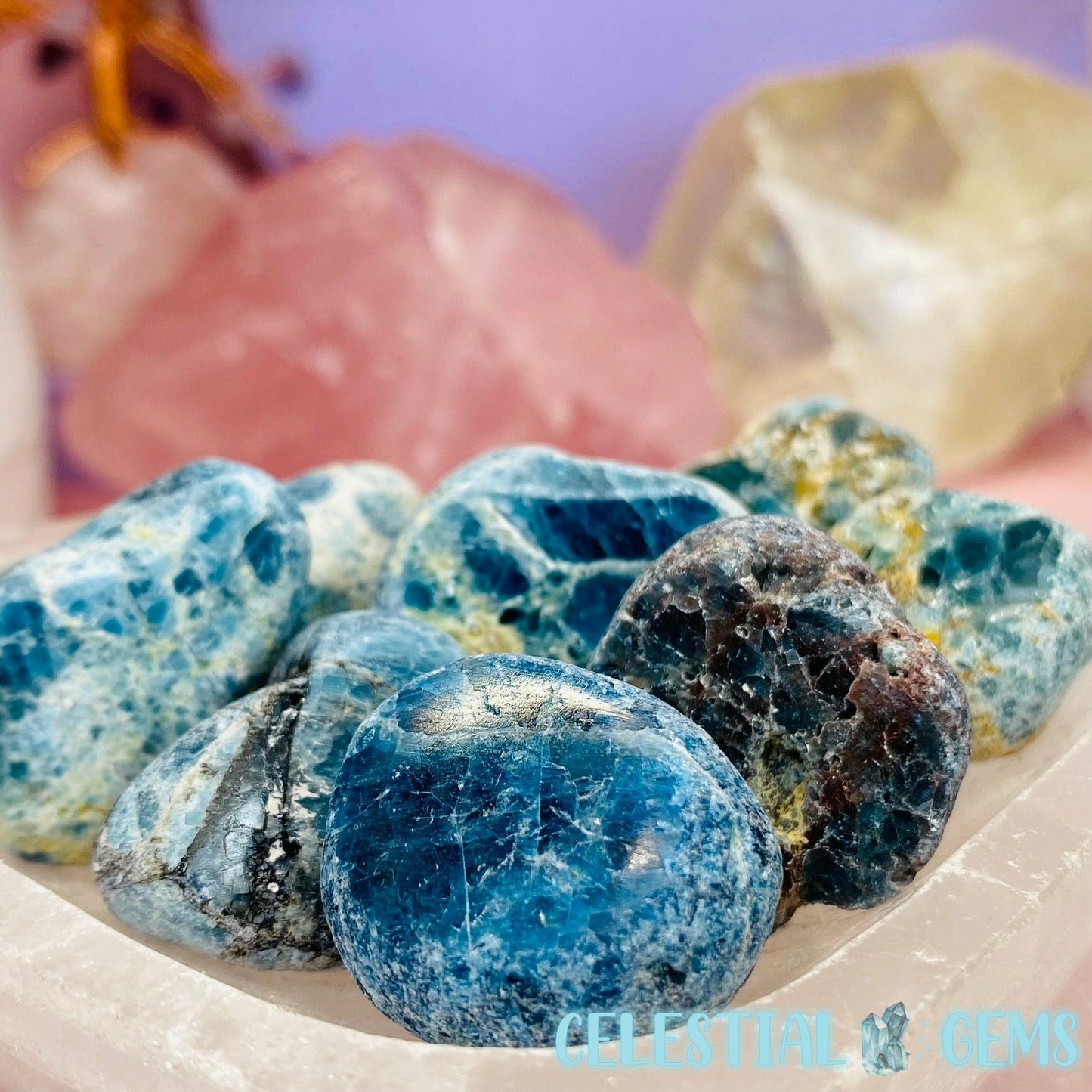 Seer Stone (Semi-Polished Window Stone - NEW Blue Apatite!)
