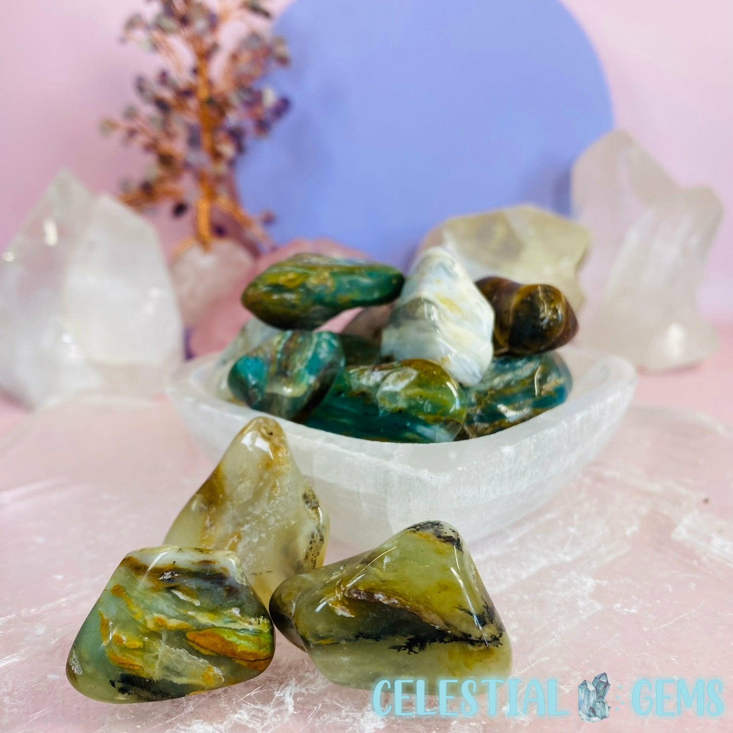 Dendritic Opal Tumble