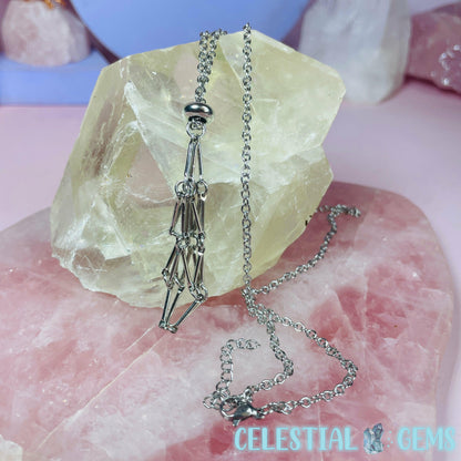 Metal Tumble Holder Cage Necklace