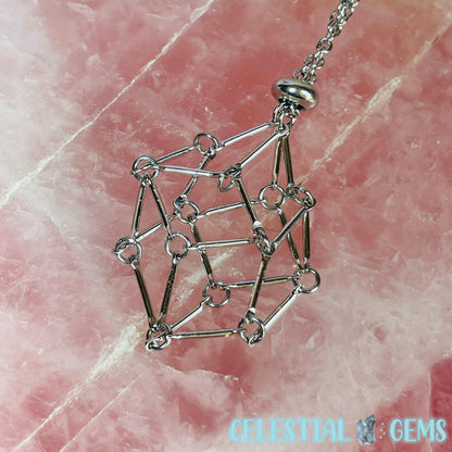 Metal Tumble Holder Cage Necklace