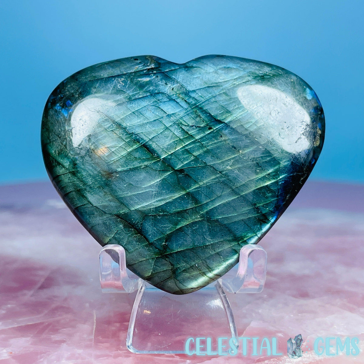 Labradorite Heart Medium Carving (Video)
