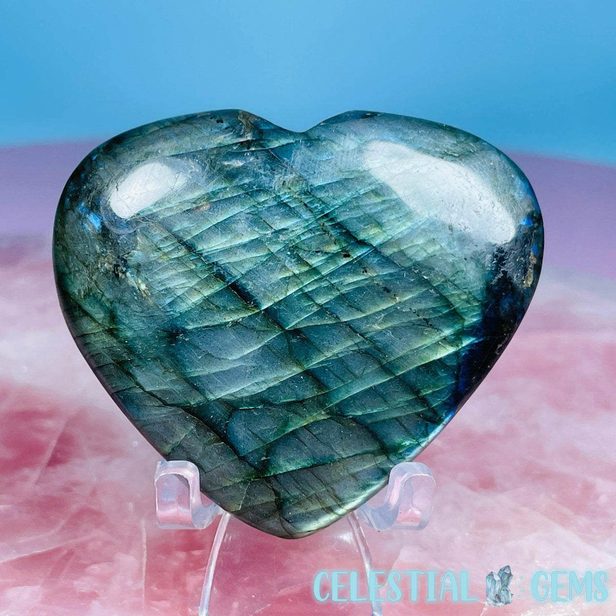Labradorite Heart Medium Carving (Video)