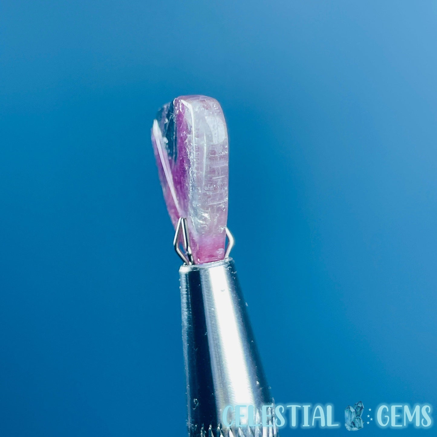 Excellent Tri-Colour Tourmaline Polished Gemstone Slice in Specimen Pottle