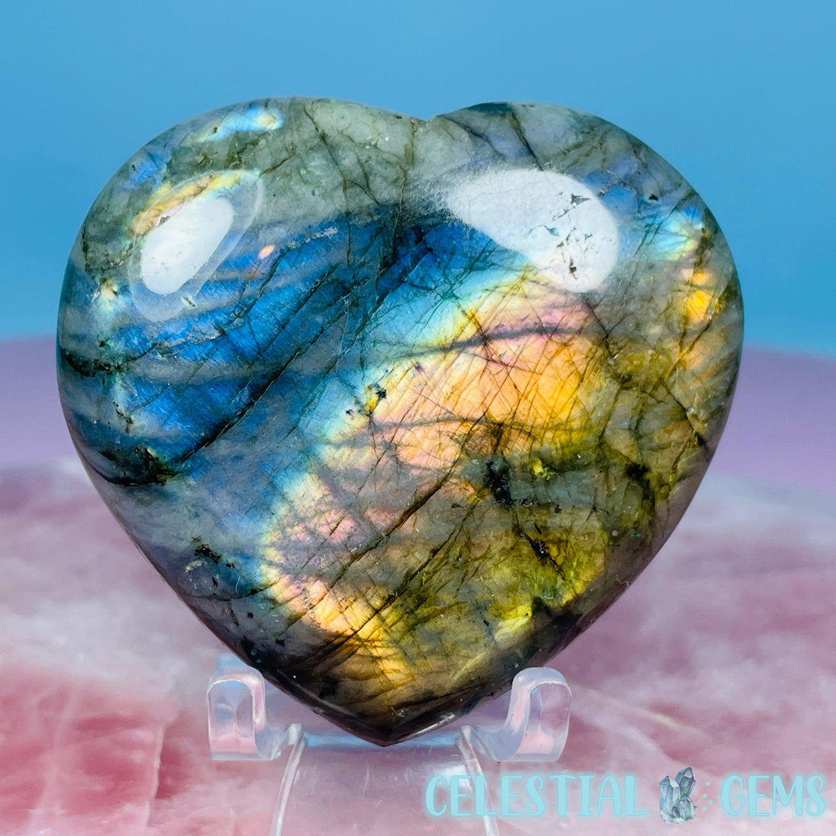 Labradorite Heart Medium Carving (Video)