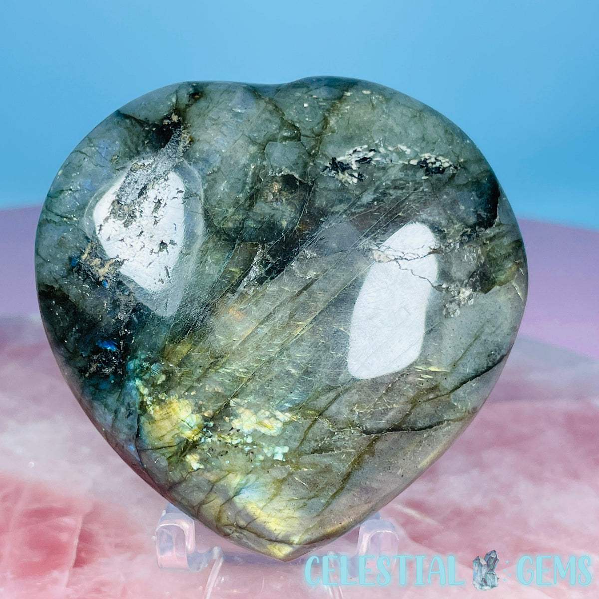 Labradorite Heart Medium Carving (Video)