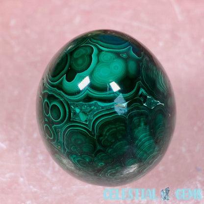 Malachite Egg Small Carving
