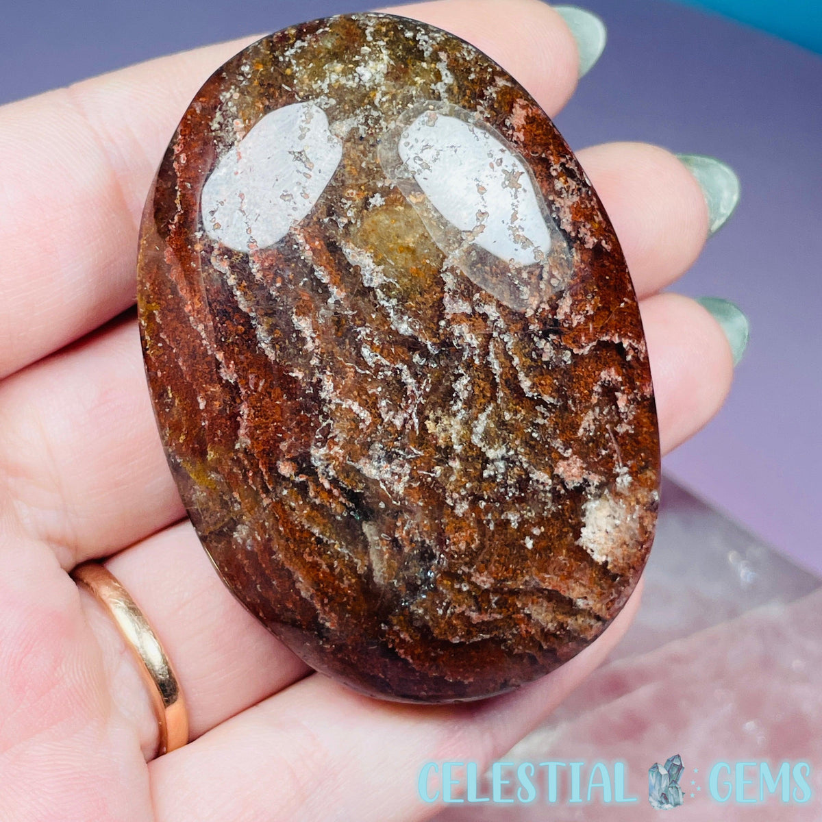 Thousand Layer Garden Quartz Palmstone